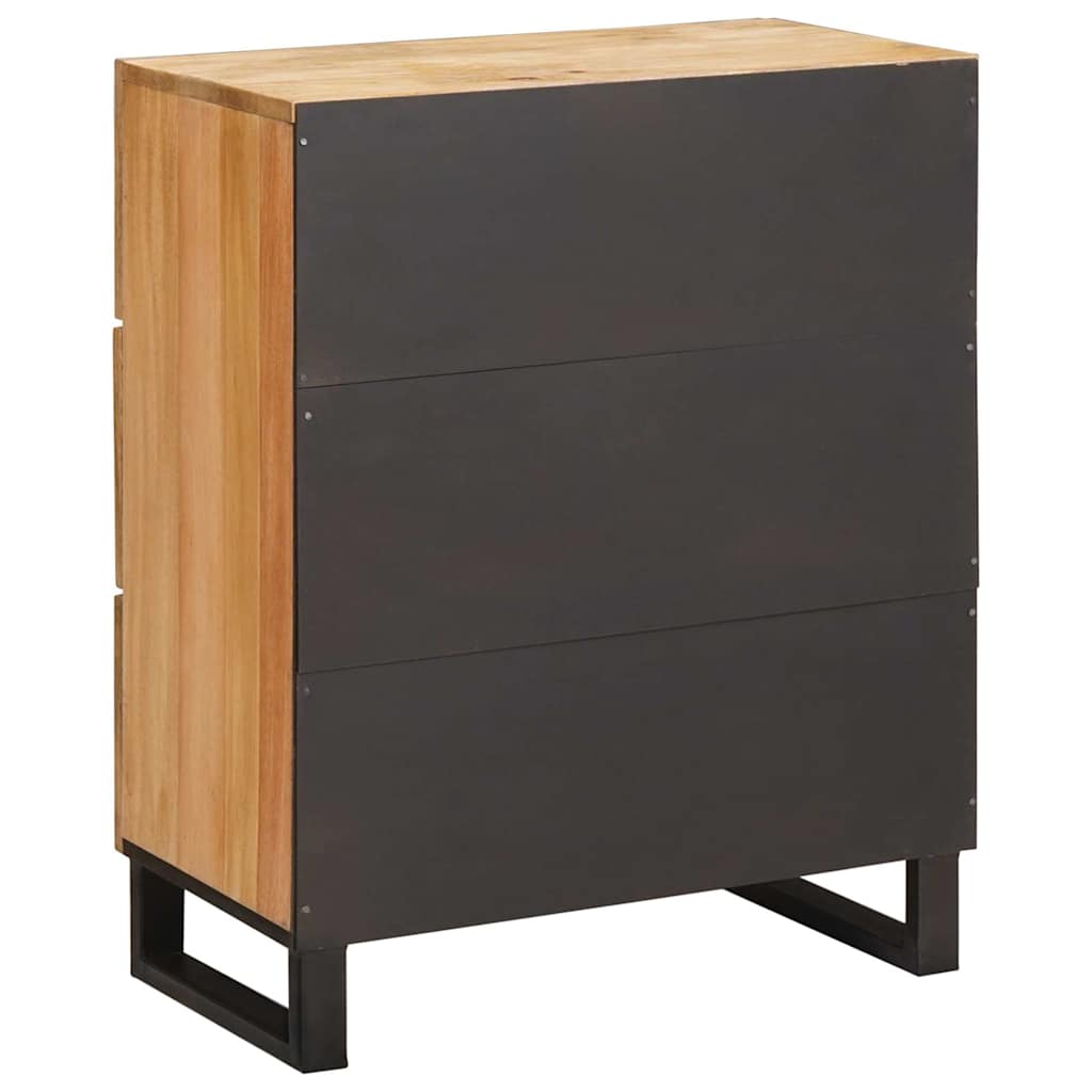 Sideboard 60 X 33 X 75 Cm Massivt Mangoträ Brun
