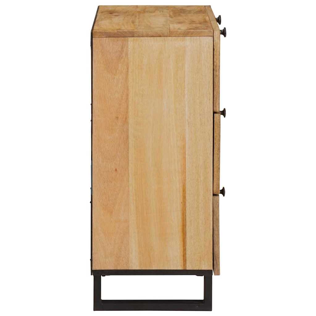 Sideboard 60 X 33 X 75 Cm Massivt Mangoträ Brun