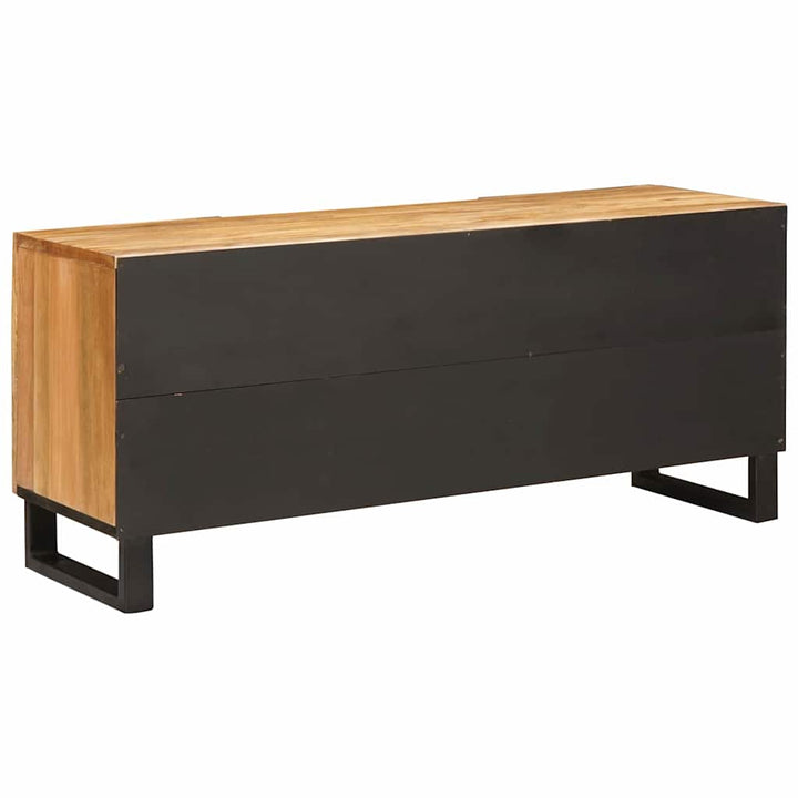 Tv-Skåp Med Låda Brun 105 X 33 X 46 Cm Massivt Mangoträ