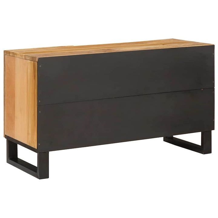 Tv-Skåp Med Lagring Brun 80 X 33 X 46 Cm Massivt Mangoträ
