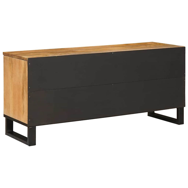 Tv-Skåp Med Låda Brun 100 X 33 X 46 Cm Massivt Mangoträ