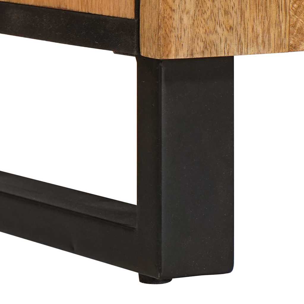 Sideboard Med Låda Brun 40 X 33 X 75 Cm Massivt Mangoträ