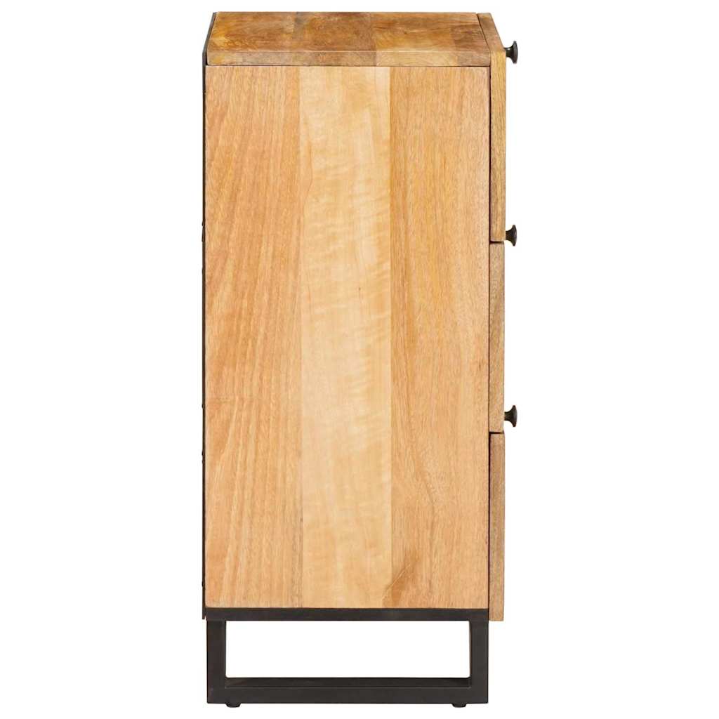 Sideboard Med Låda Brun 40 X 33 X 75 Cm Massivt Mangoträ