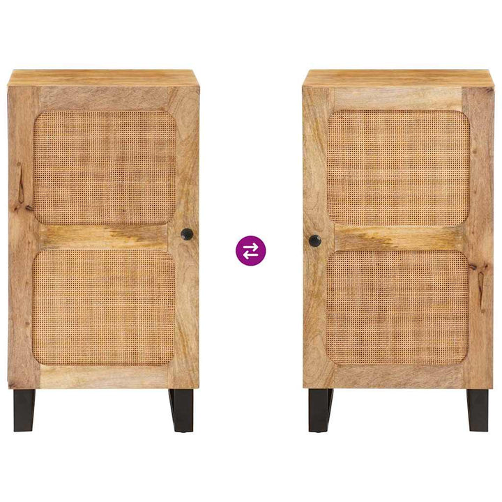 Sideboard Med Lagring Brun 40 X 33 X 75 Cm Massivt Mangoträ
