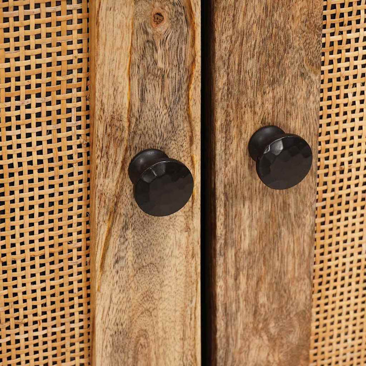 Sideboard Med Lagring Brun 60 X 33 X 75 Cm Massivt Mangoträ