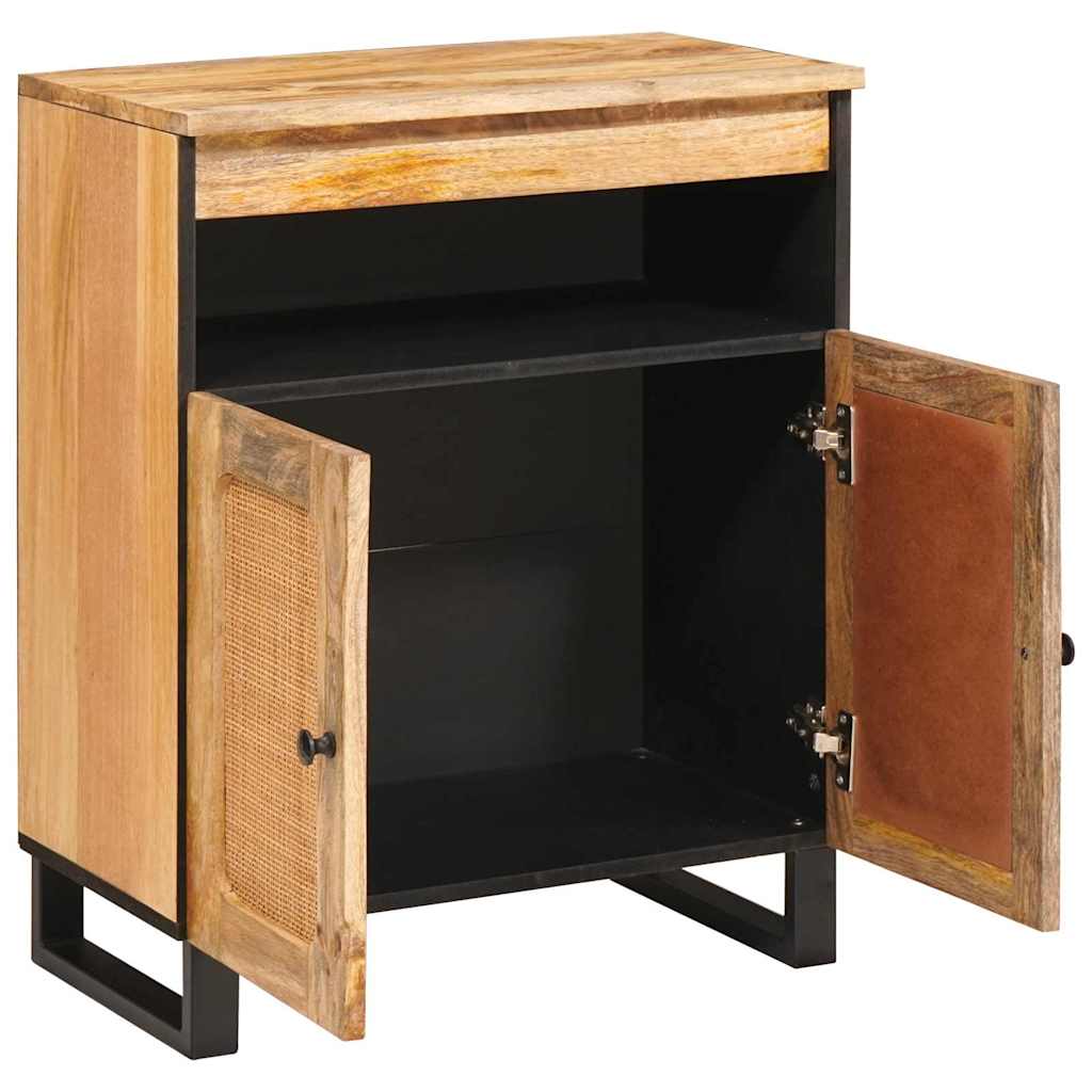 Sideboard Med Lagring Brun 60 X 33 X 75 Cm Massivt Mangoträ