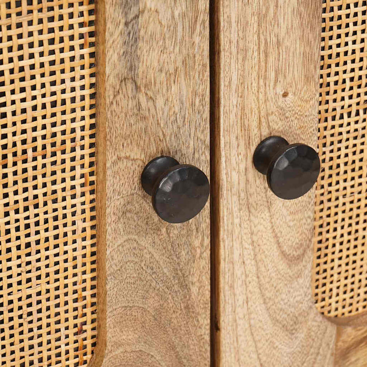 Sideboard Med Lagring Brun 60 X 33 X 75 Cm Massivt Mangoträ