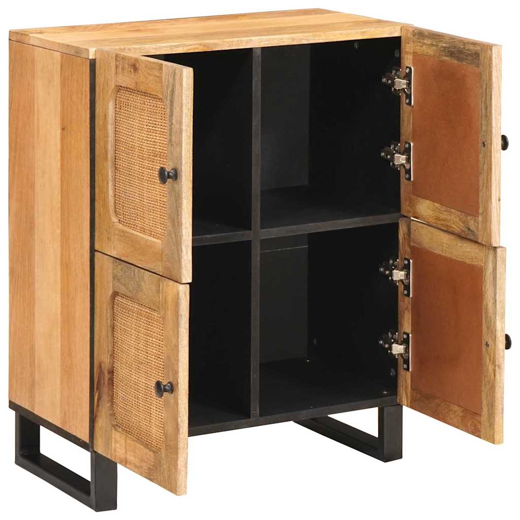 Sideboard Med Lagring Brun 60 X 33 X 75 Cm Massivt Mangoträ