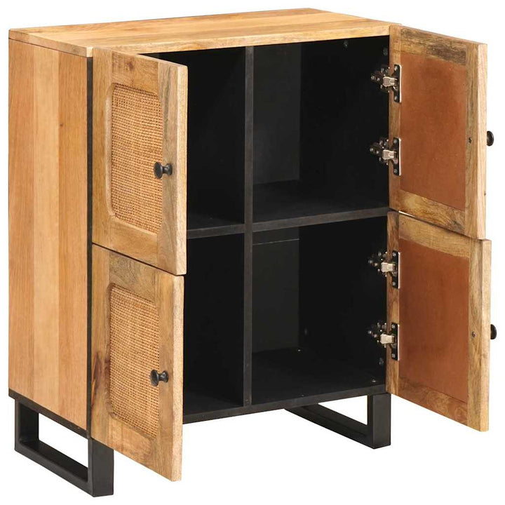 Sideboard Med Lagring Brun 60 X 33 X 75 Cm Massivt Mangoträ