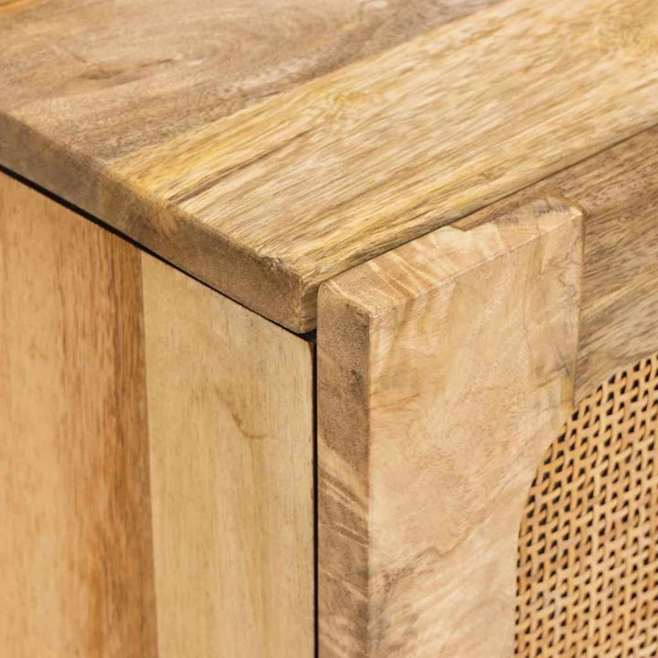 Sideboard Med Lagring Brun 80 X 33 X 75 Cm Massivt Mangoträ