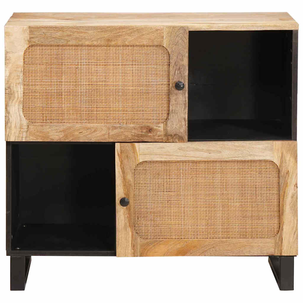 Sideboard Med Lagring Brun 80 X 33 X 75 Cm Massivt Mangoträ