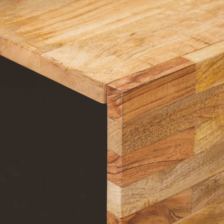 Tv-Skåp Med Lagring Brun 105 X 33 X 46 Cm Massivt Mangoträ