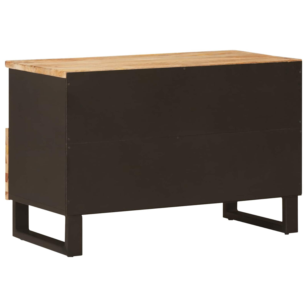 Tv-Skåp Med Lagring Brun 70 X 33 X 46 Cm Massivt Mangoträ