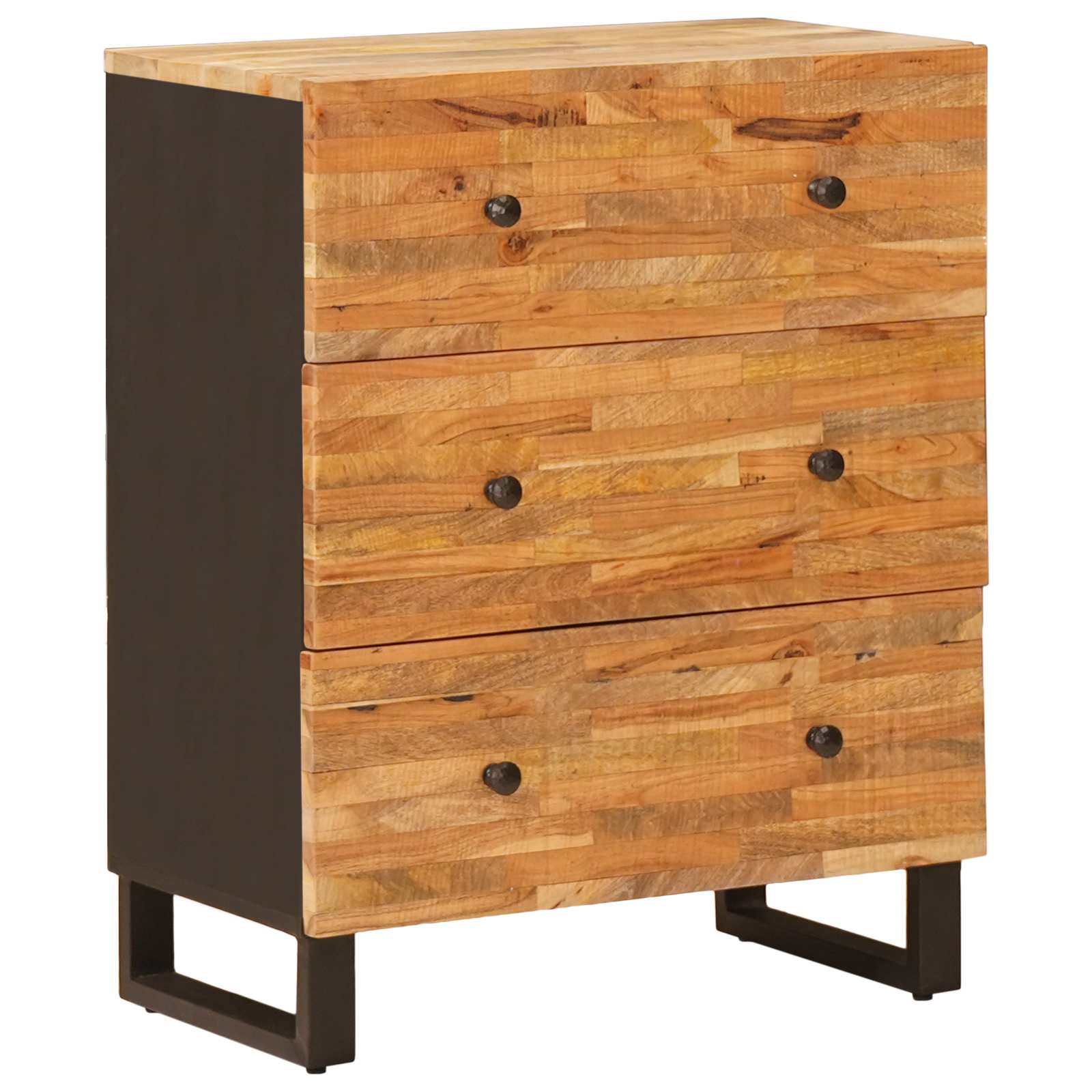 Förvaringsskåp 60 X 33 X 75 Cm Massivt Mangoträ Brun