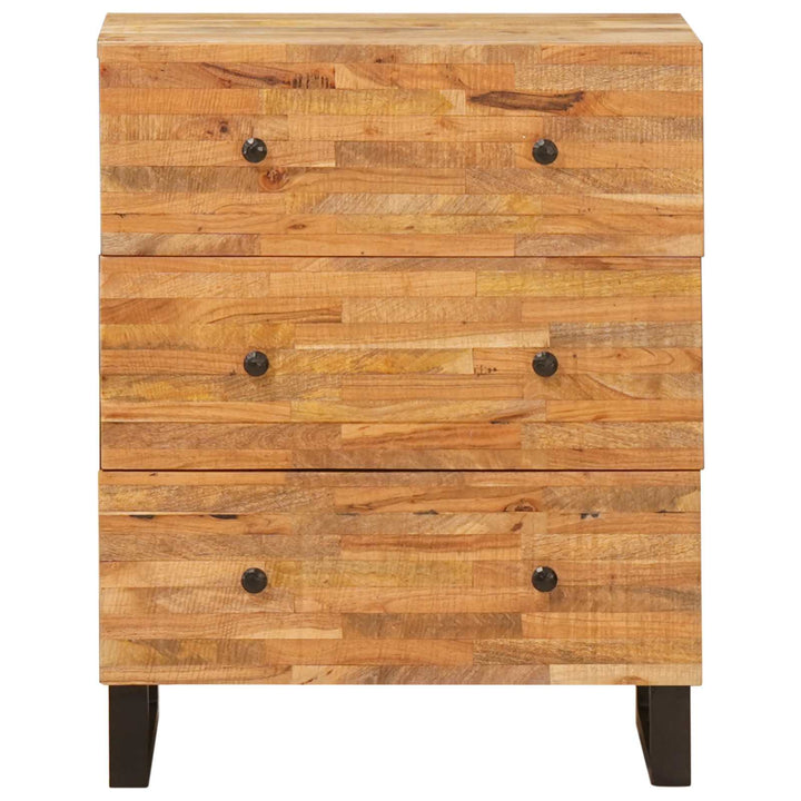 Förvaringsskåp 60 X 33 X 75 Cm Massivt Mangoträ Brun