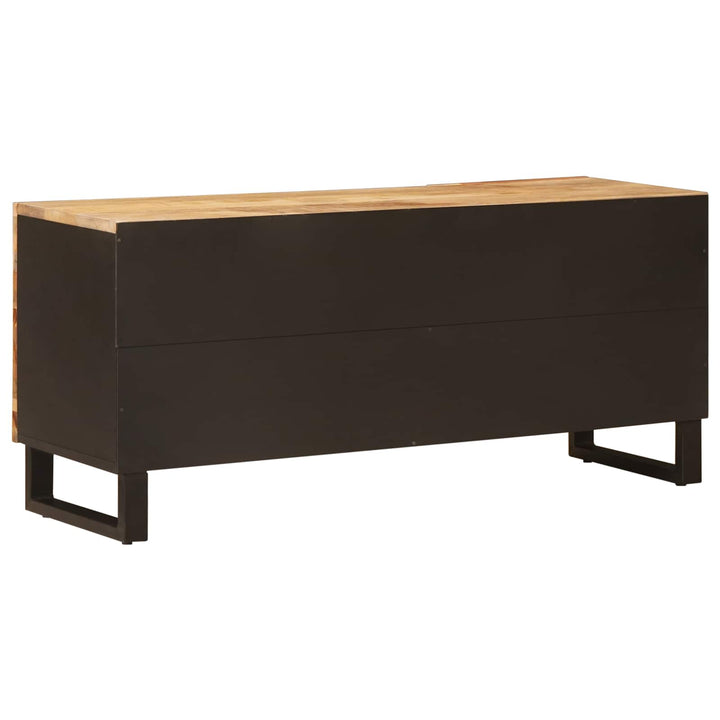 Tv-Skåp Med Hylla Brun 105 X 33 X 46 Cm Massivt Mangoträ