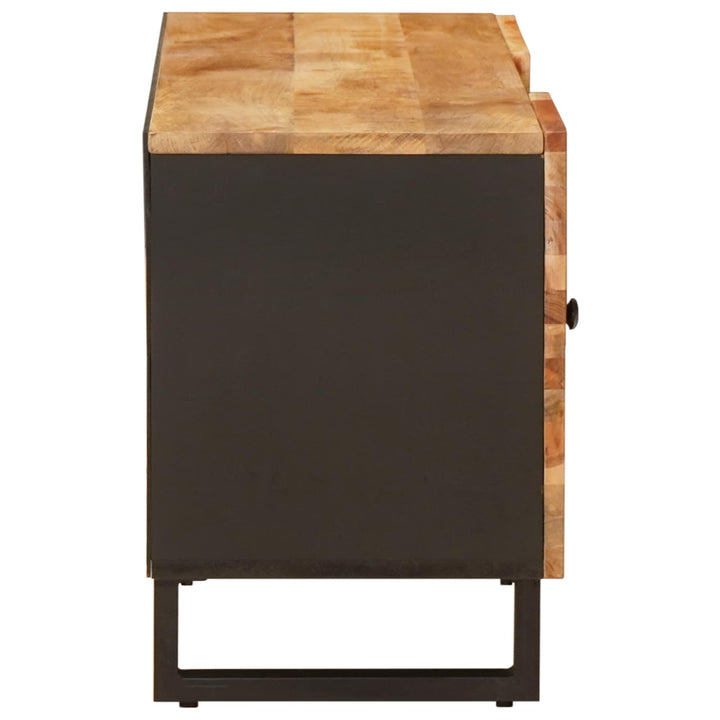 Tv-Skåp Med Hylla Brun 105 X 33 X 46 Cm Massivt Mangoträ