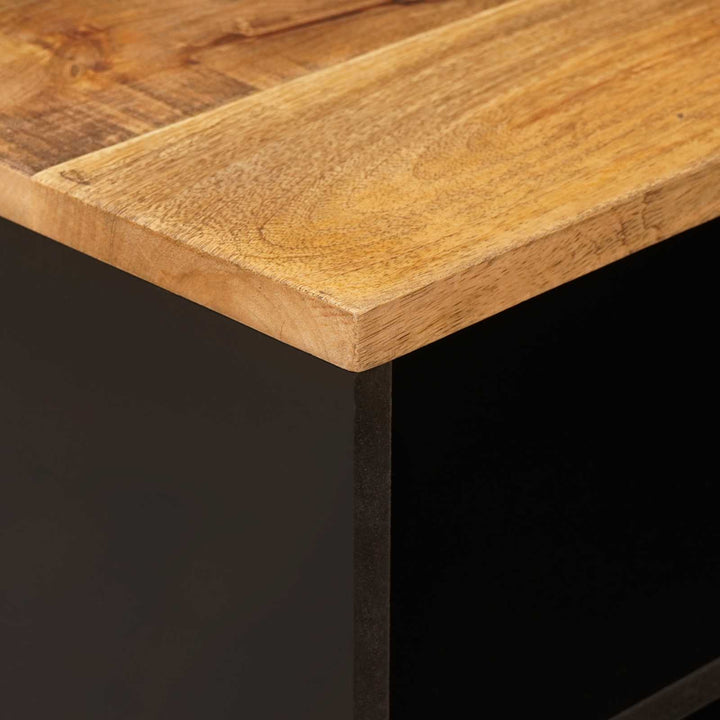 Tv-Skåp Med Hylla Brun 80 X 33 X 46 Cm Massivt Mangoträ