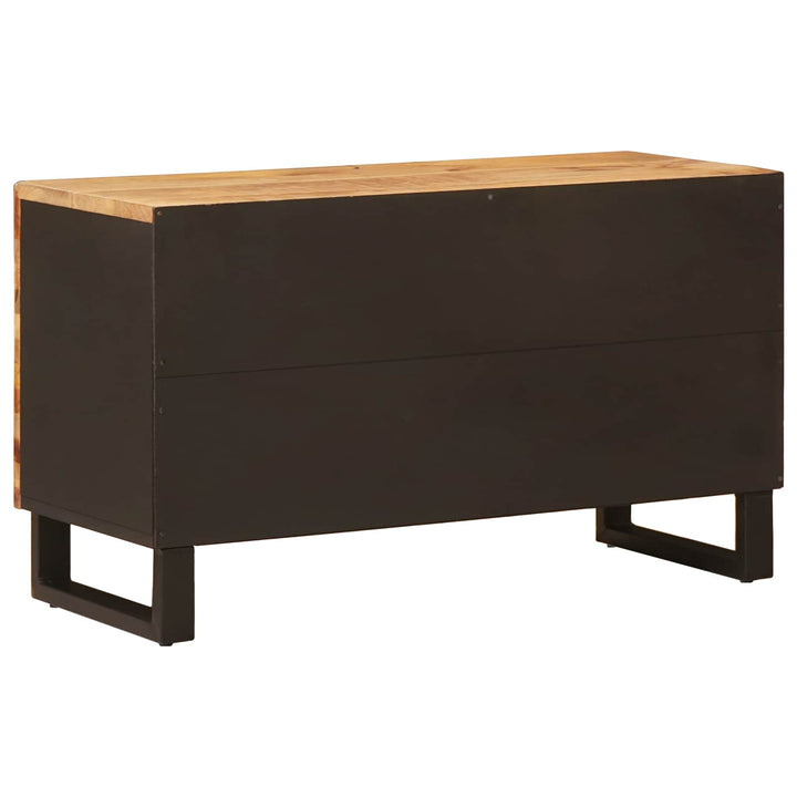 Tv-Skåp Med Hylla Brun 80 X 33 X 46 Cm Massivt Mangoträ