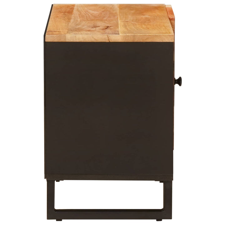 Tv-Skåp Med Hylla Brun 80 X 33 X 46 Cm Massivt Mangoträ