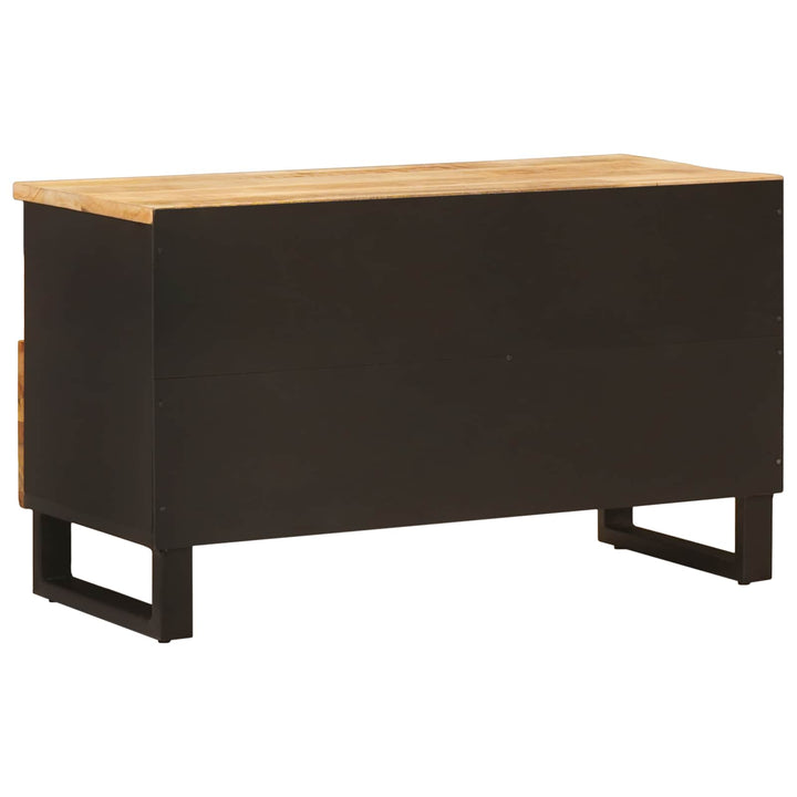 Tv-Skåp Med Låda Brun 80 X 33 X 46 Cm Massivt Mangoträ