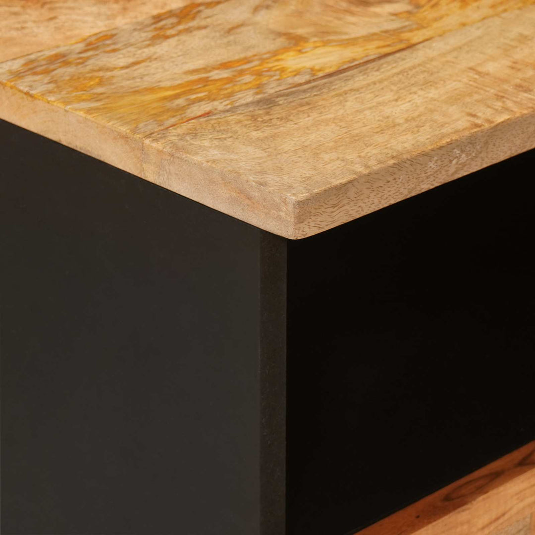 Tv-Skåp Med Låda Corona Brun 100 X 33 X 46 Cm Massivt Mangoträ