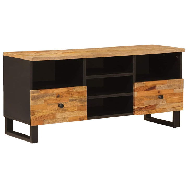 Tv-Skåp Med Låda Corona Brun 100 X 33 X 46 Cm Massivt Mangoträ