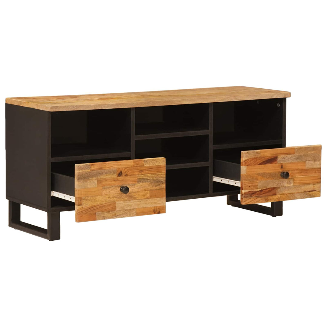Tv-Skåp Med Låda Corona Brun 100 X 33 X 46 Cm Massivt Mangoträ