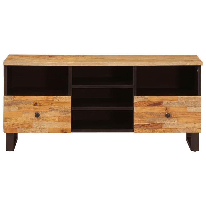 Tv-Skåp Med Låda Corona Brun 100 X 33 X 46 Cm Massivt Mangoträ