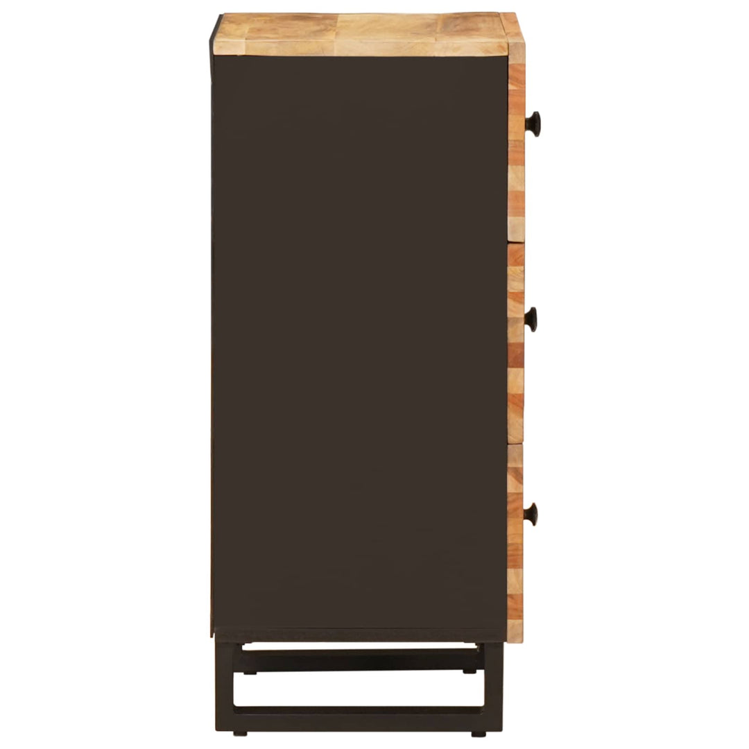 Sidokabinett Med Låda Brun 40 X 33 X 75 Cm Massivt Mangoträ