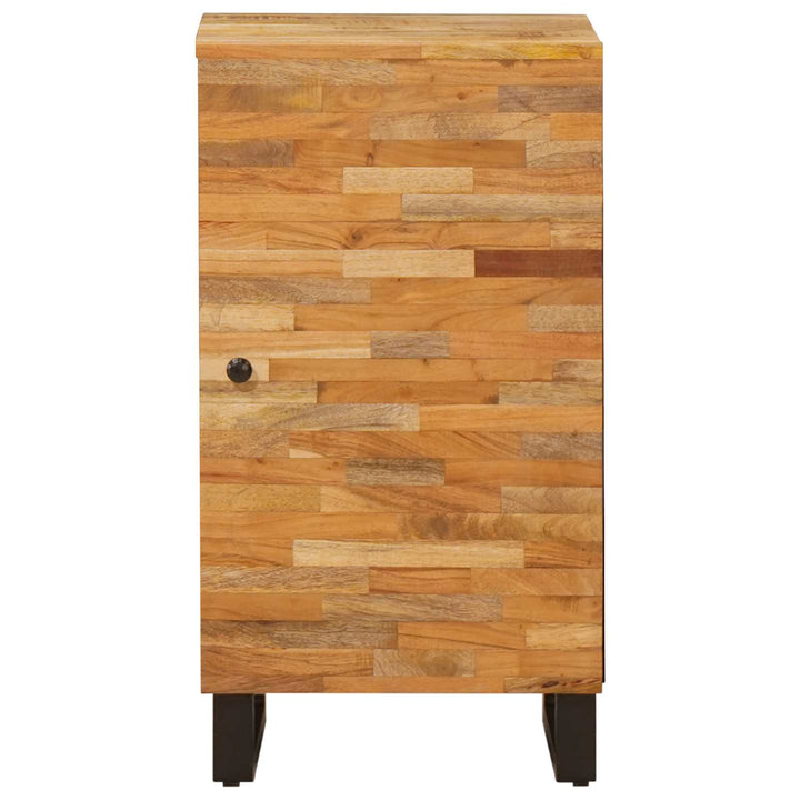 Sidokabinett Med Lagring Brun 40 X 33 X 75 Cm Massivt Mangoträ