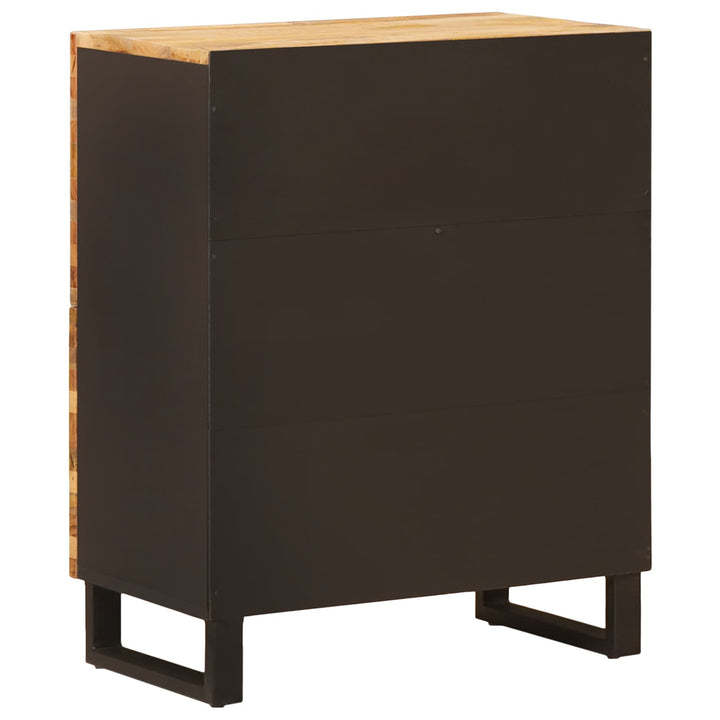 Sidokabinett Med Lagring Brun 60 X 33 X 75 Cm Massivt Mangoträ