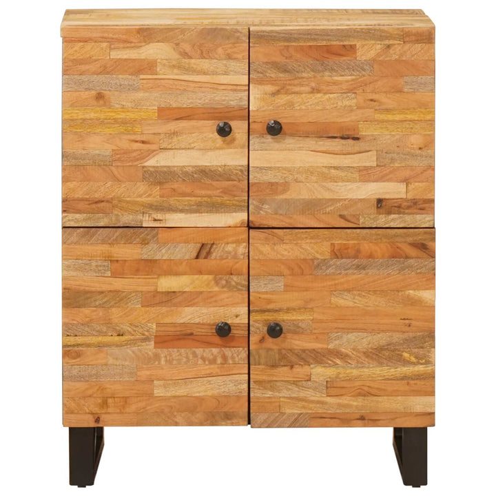 Sidokabinett Med Lagring Brun 60 X 33 X 75 Cm Massivt Mangoträ