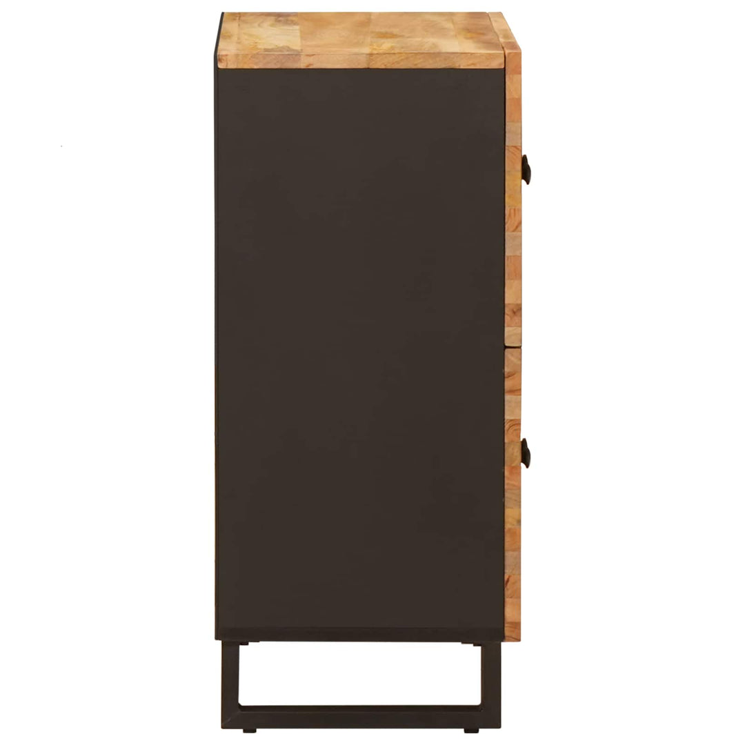 Sidokabinett Med Lagring Brun 60 X 33 X 75 Cm Massivt Mangoträ