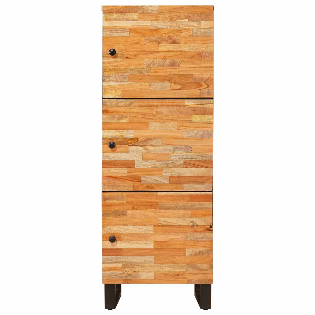 Lagringsskåp Med Hylla Brun 40 X 33 X 110 Cm Massivt Mangoträ