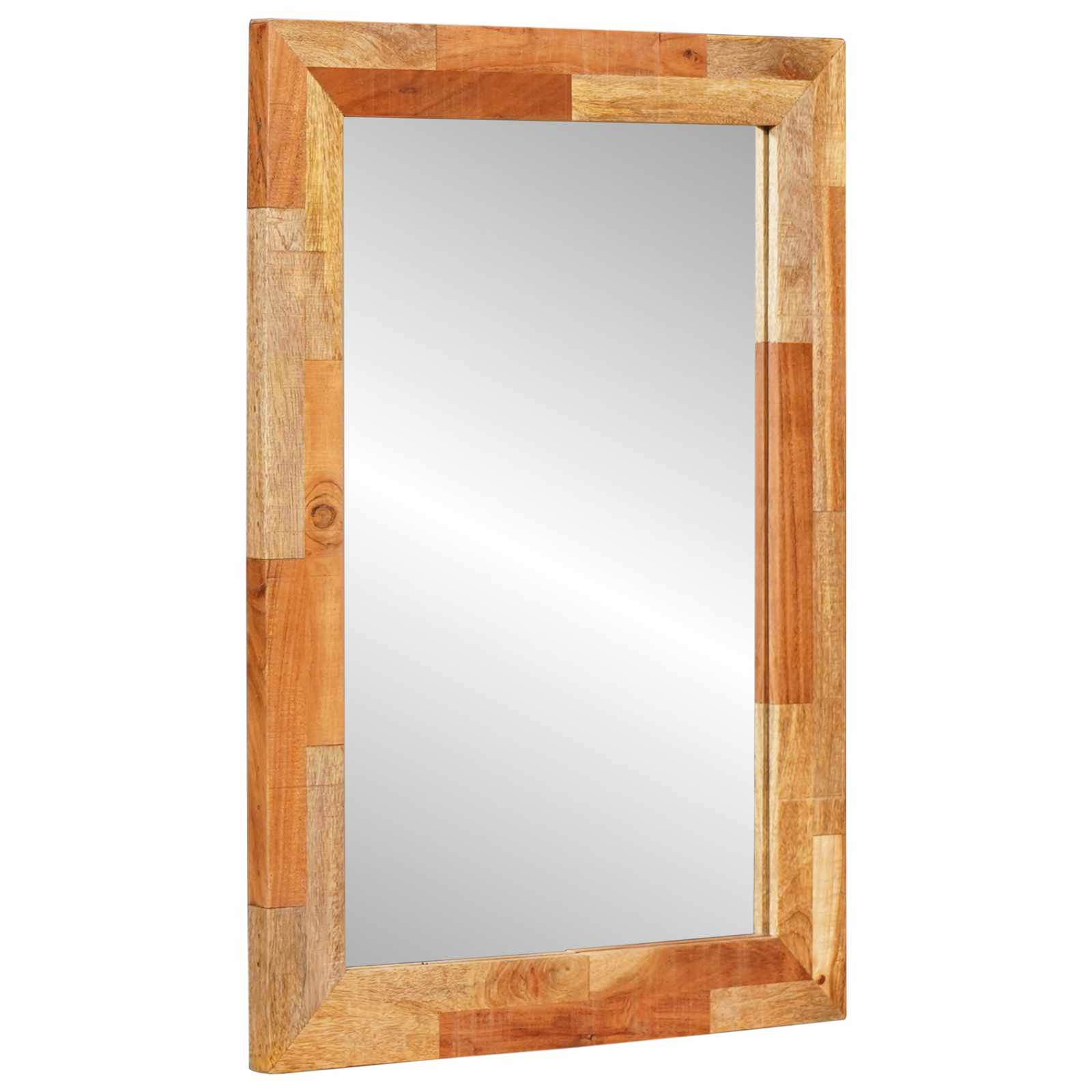 Badrumsspegel Artisan Ek 50 X 70 X 2,5 Cm Massivt Mangoträ