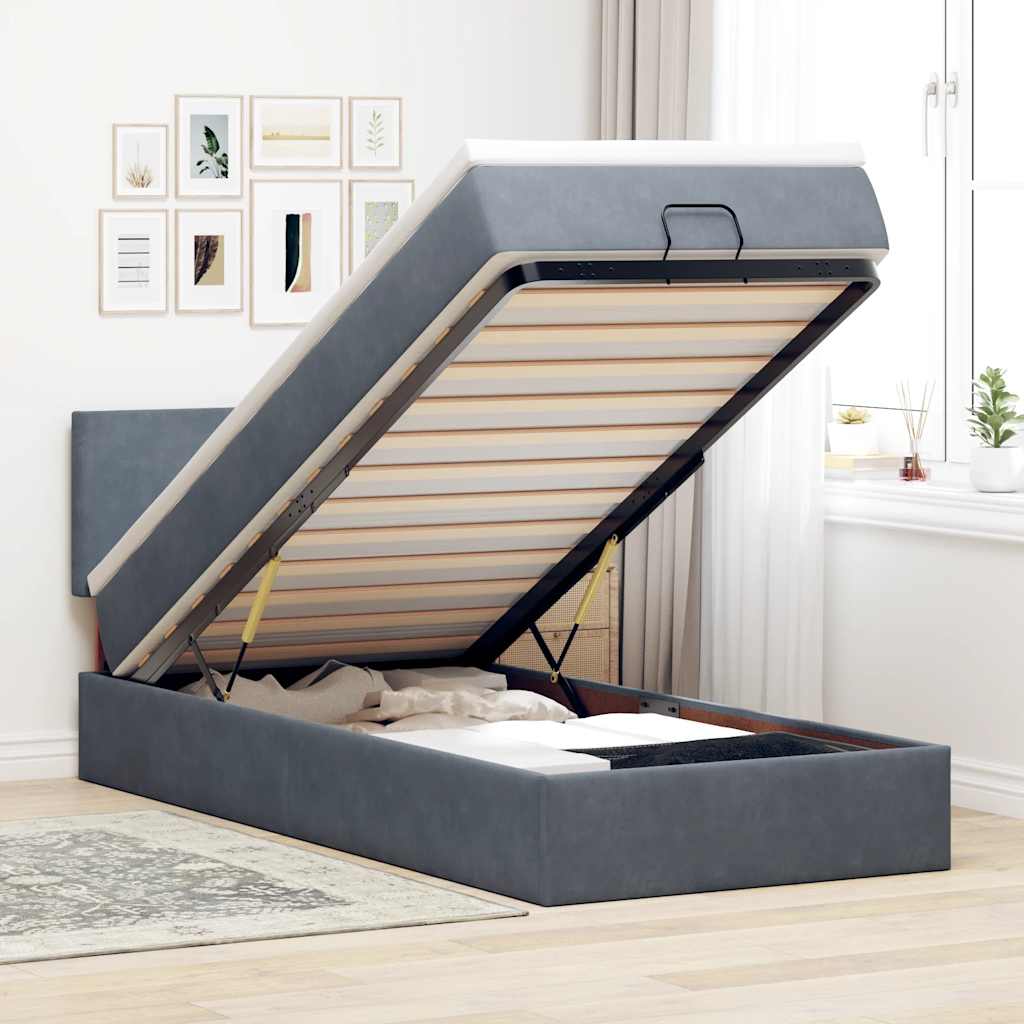 Ottomansk Säng Med Madrasser Och Led-Lampor 200X200Cm