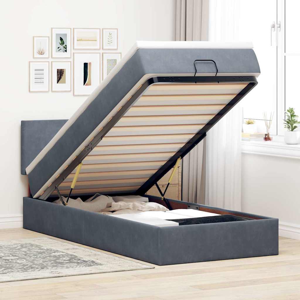 Ottomansk Säng Med Madrasser Och Led-Lampor 200X200Cm