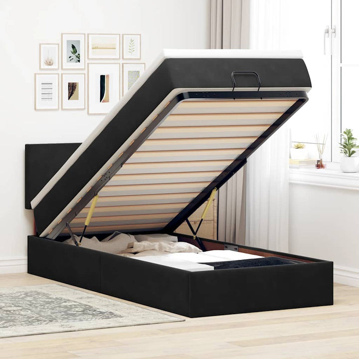Ottomansk Säng Med Madrasser Och Led-Lampor 200X200Cm