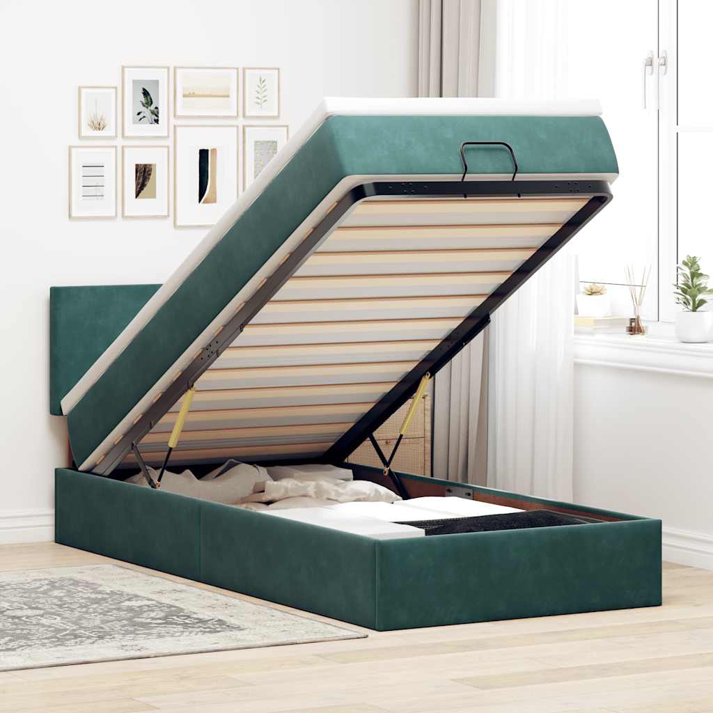 Ottomansk Säng Med Madrasser Och Led-Lampor 200X200Cm