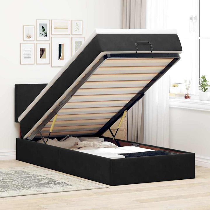 Ottomansk Säng Med Madrasser Och Led-Lampor 200X200Cm