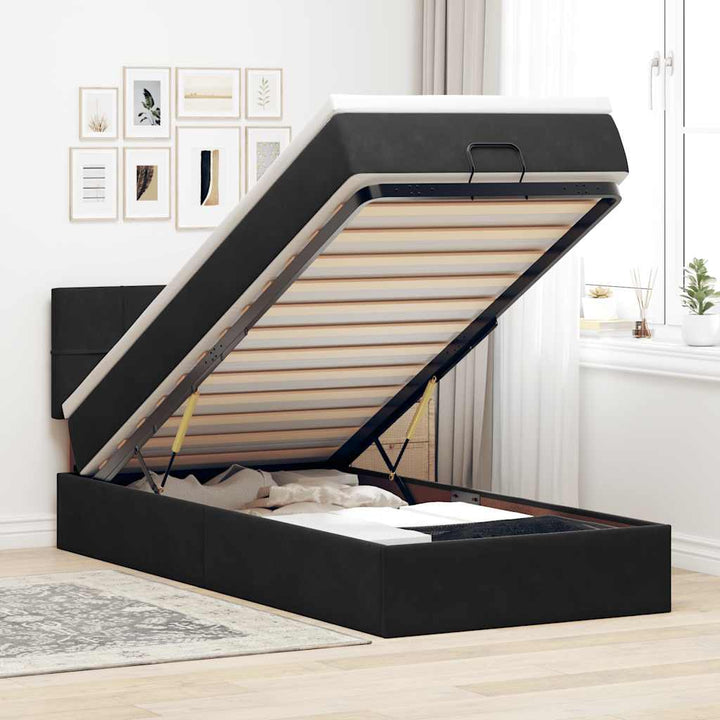 Ottomansk Säng Med Madrasser Och Led-Lampor 200X200Cm