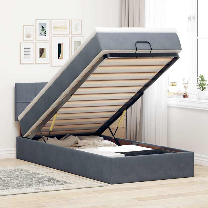 Ottomansk Säng Med Madrasser Och Led-Lampor 200X200Cm