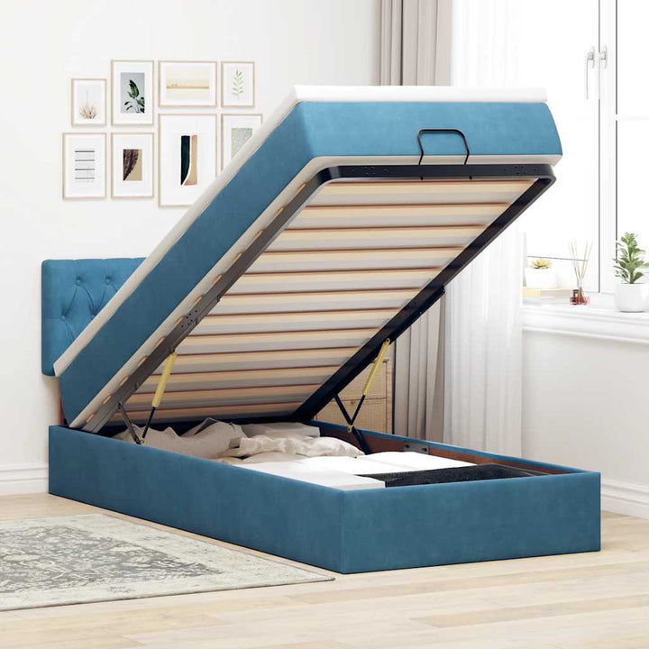 Ottomansk Säng Med Madrasser Och Led-Lampor 200X200Cm