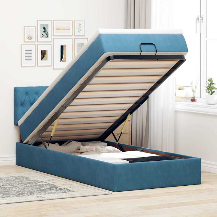 Ottomansk Säng Med Madrasser Och Led-Lampor 200X200Cm