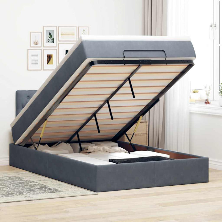 Ottomansk Säng Med Madrasser Och Led-Lampor 200X200Cm