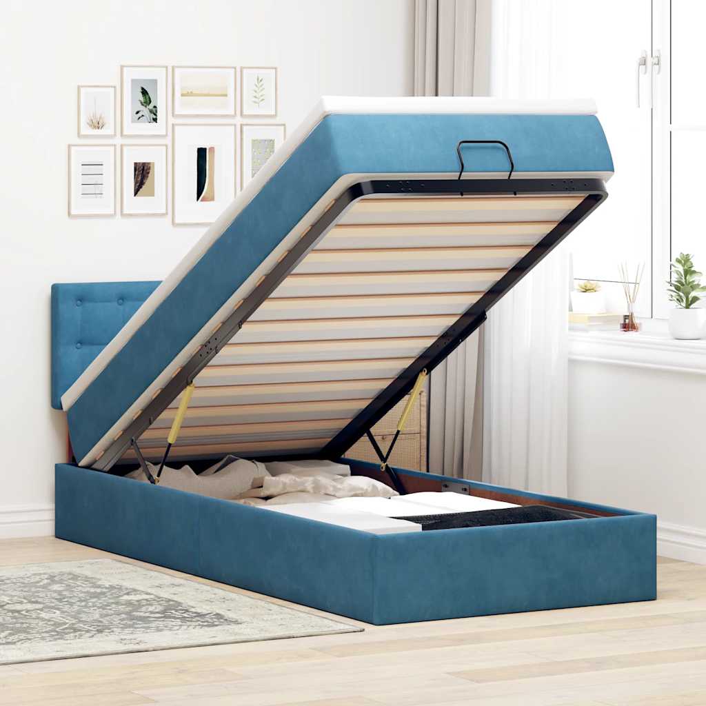 Ottomansk Säng Med Madrasser Och Led-Lampor 200X200Cm