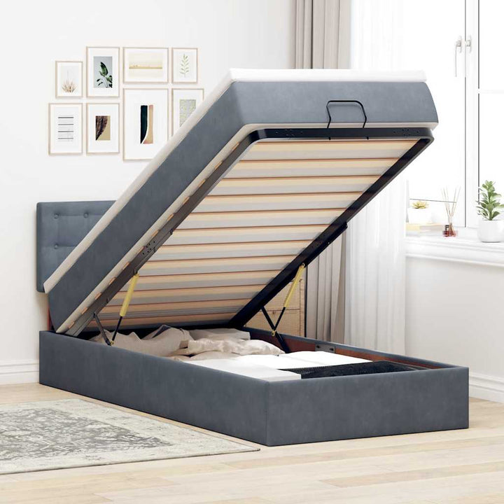 Ottomansk Säng Med Madrasser Och Led-Lampor 200X200Cm