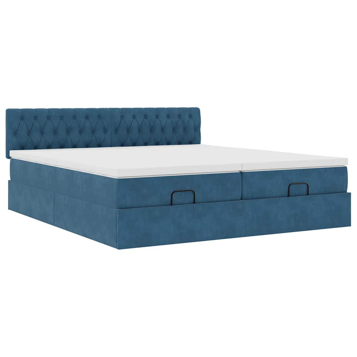 Ottomansk Säng Med Madrasser Och Led-Lampor 200X200Cm