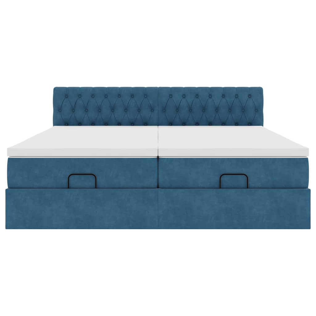 Ottomansk Säng Med Madrasser Och Led-Lampor 200X200Cm